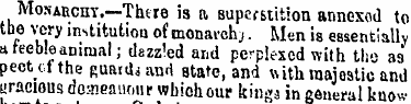 Monarchy. -There is a superstition annex...