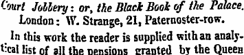 Court Jobbery: or, the Black Book of the...
