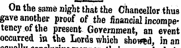 On the same night that the Chancellor th...