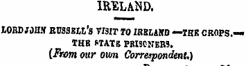 IRELAND. MBD JOHN RVSSZll'a V131T TO IRS...