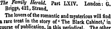 The Family Herald. Part LXIV. London: G....