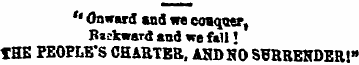 " Onward tod we covqoer , Backward and w...