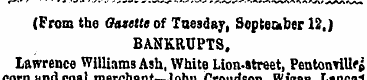 (From the Gazette of Tuesday, September ...
