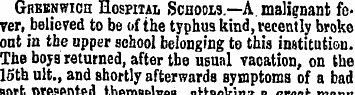 Greenwich Hospital Schools— A.malignant ...
