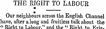 THE RIGHT TO LABOUR ¦ B Our neighbours a...