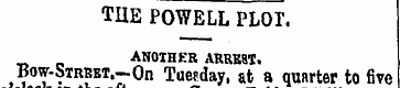 THE POWELL PLOT. ANOIHEB ARRK8T. Bow-STR...