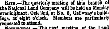 Bath.—The quarterly meeting of this bran...