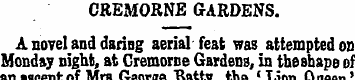 CREJtfORNE GARDENS. A novel and daring a...