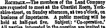 Rochdale.—Tbe members of the Land Compan...