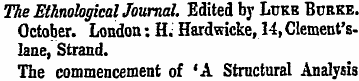 The Ethnological Journal. Edited by Ltjk...
