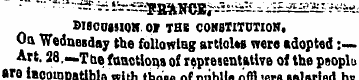 SIBCOISIQn OV THE CONSTITUTION, On Wedne...