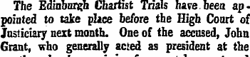 The Edinburgh Chartist Trials have been ...