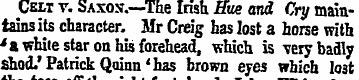 Celt v. Saxos.—The Irish Hue and Cry mai...