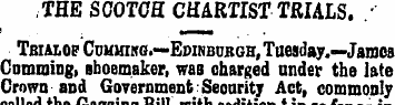 THE SCOTCH CHARTIST TRIALS. / MMM Tbialo...