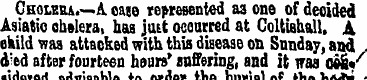 Cholera.—A. ease represented aa one of d...