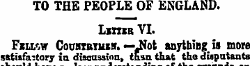 TO THE PEOPLE OF ENGLAND. Limn VI. FtWiW...