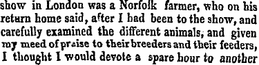 show in London was a Norfolk farmer, who...
