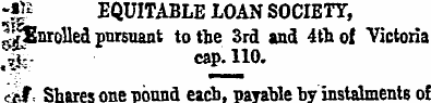 ~& EQUITABLE LOAN SOCIETY, ^Enrolled pur...