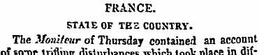 FRANCE. STA1E OF TBS COUNTRY. The Monite...
