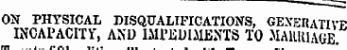 OX PHYSICAL DISQUALIFICATIONS, GEXEKATIVP INCAPACITY, AND IMPEDIMENTS TO MAKUIAGE