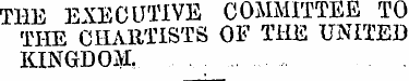 THE EXECUTIVE COMMITTEE TO THE CHA RTIST...