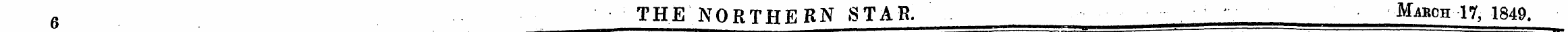 6 THE NORTHERN STAR. March 17, 1849.