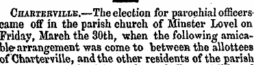 Cdartebville.—The election for parochial...