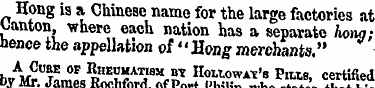 Hong is a. Chinese name for the large fa...