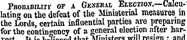 Pjiobimuti- of a General Eiectiox—Calcul...