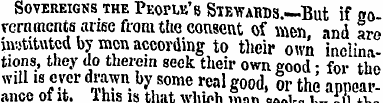 Sovereigns the People's Stewards. —But i...