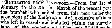 'Emigration from Liverpool—From the' 1st...