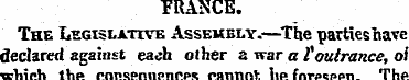 TRANCE. The Legislative Assembly.—The pa...