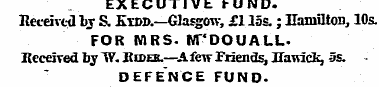 EXECUTIVE FUND. Received by S. Kydd.—Gla...