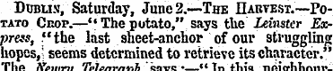 DrjBLttj , Saturday, June 2.—The Habvest...