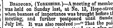 , i Bradford, (Yorkshire. )—A meeting of...