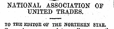 NATIONAL ASSOCIATION OF I UNITED TRADES....