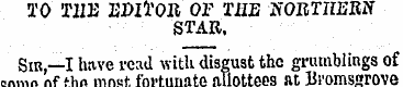 TO THE EDITOR OF THE ffORTiniRff STAR. S...