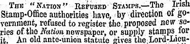 The "Nation" Refused Stamps.—The Irish S...