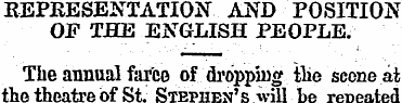 BEPBESENTATION-. AND POSITION OF THE ENG...