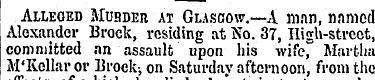 Alleoeo MuHDEn at Glascow.—A man, named ...