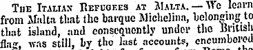 The Italiax Refugees at JIalta. —"Wc lea...