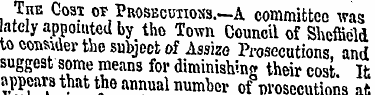 The Coar or Prosecutions. —A committee w...