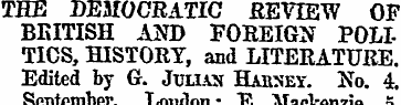 THE DEMOCRATIC REVIEW OF BRITISH AND FOR...