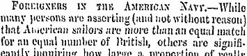 Foreigners is the American Xavv.—While m...