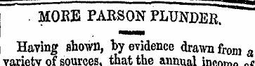 .mb ^m^. MORE PARSON PLUNDER. Having sho...