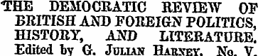 THE DEMOCRATIC REVIEW OF BRITISH AND FOR...