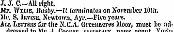 J. J. C—All right. Air. IVvlie, Busby.—I...