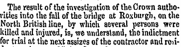 The result of the investigation of the C...