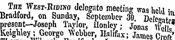 The West-Riding delegate meeting was hol...