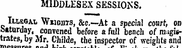 MIDDLESEX SESSIONS. Illegal Wmoms, &c.—A...